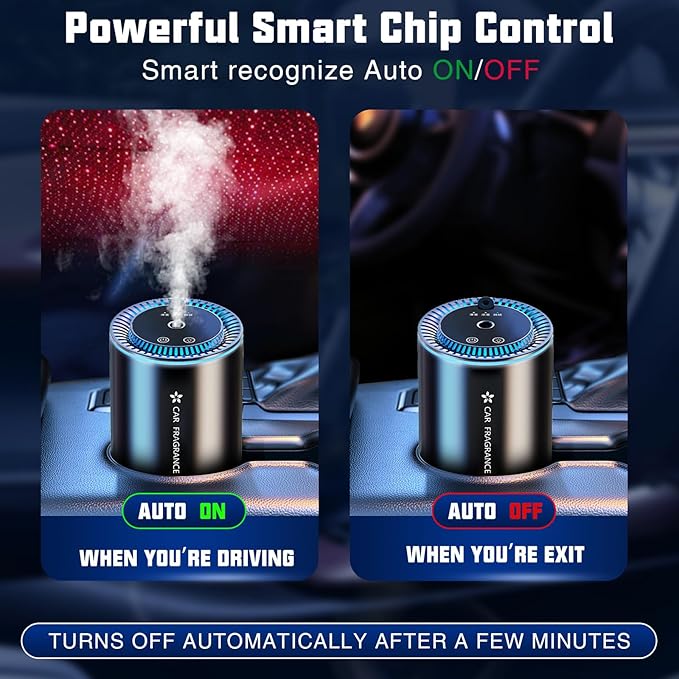 Car Air Purifier & Fragrance Diffuser