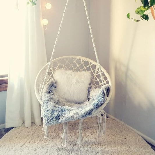 Macrame Hanging Hammock Chair – Boho Style