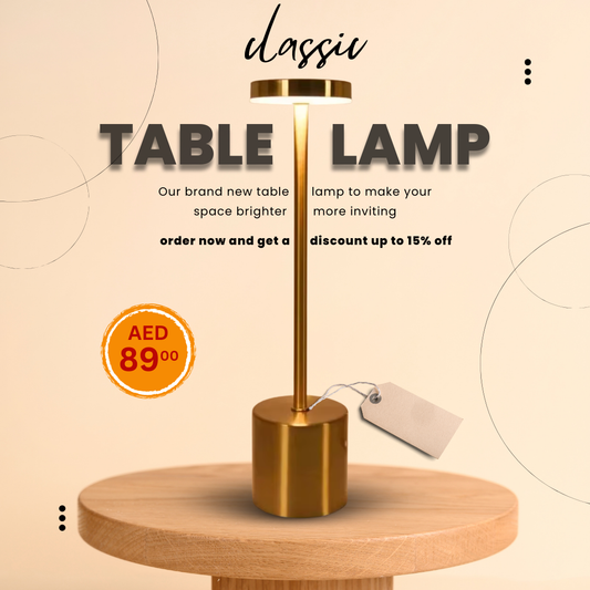 Rechargeable LED Table Lamp – Modern & Portable