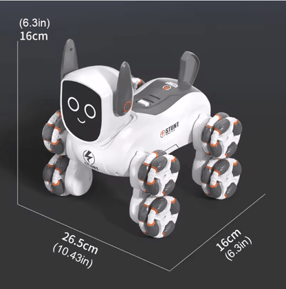 Remote Control Robot Dog with 8-Wheel Action